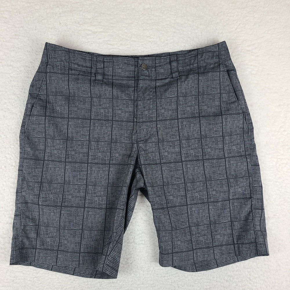 Callaway Shorts Mens 34 Black Gray 10" Inseam Hybrid Chino Performance Golf